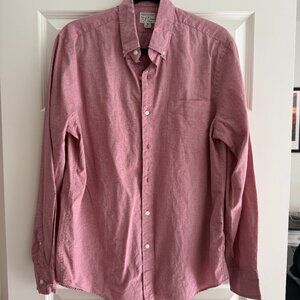 J.Crew Secret Wash Red Button-Down Casual Shirt - Size Medium